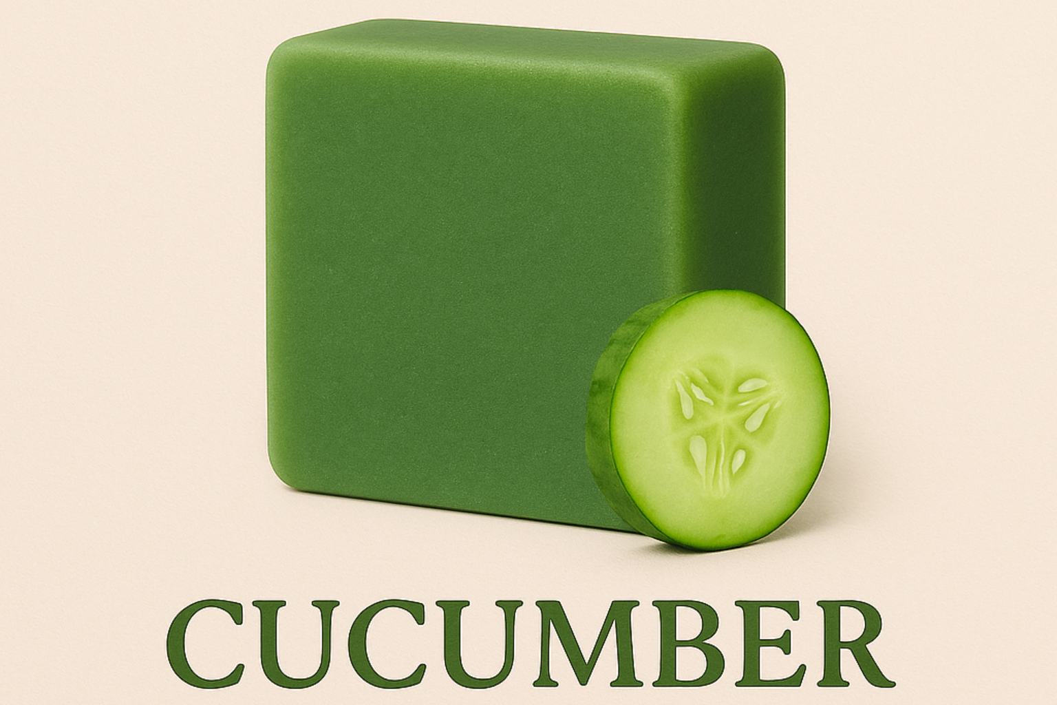 Cucumber Refreshing Bar with cucumber slices
